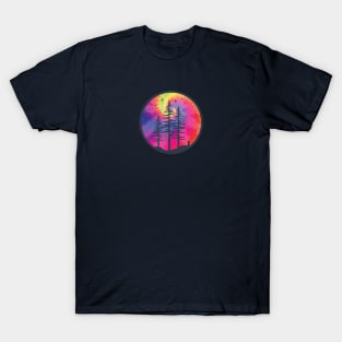 Tie Dye Sky and Trees T-Shirt